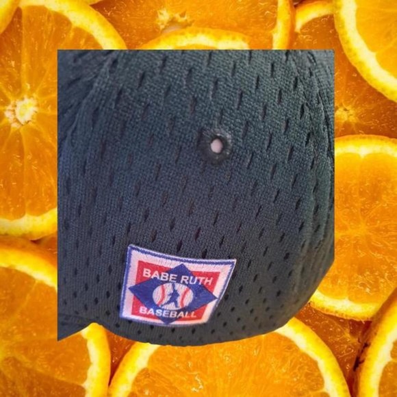 OC Sports Babe Ruth Baseball ProFlex Blue Fitted Cap with a B Size M/L - Picture 3 of 5